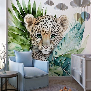 Leopard Print Vector Wallpaper Mural