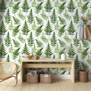 Green fern botanical wallpaper