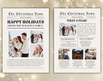 Christmas Card Template Editable