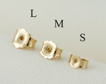 14k Gold Filled Backings, Gold Filled Ear Nuts, Gold Butterfly Backs, Stud Earring Backs, Earrings Push Backs