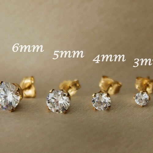 14K Gold Filled Tarnish Resistant Ball Stud Earrings Gold Etsy