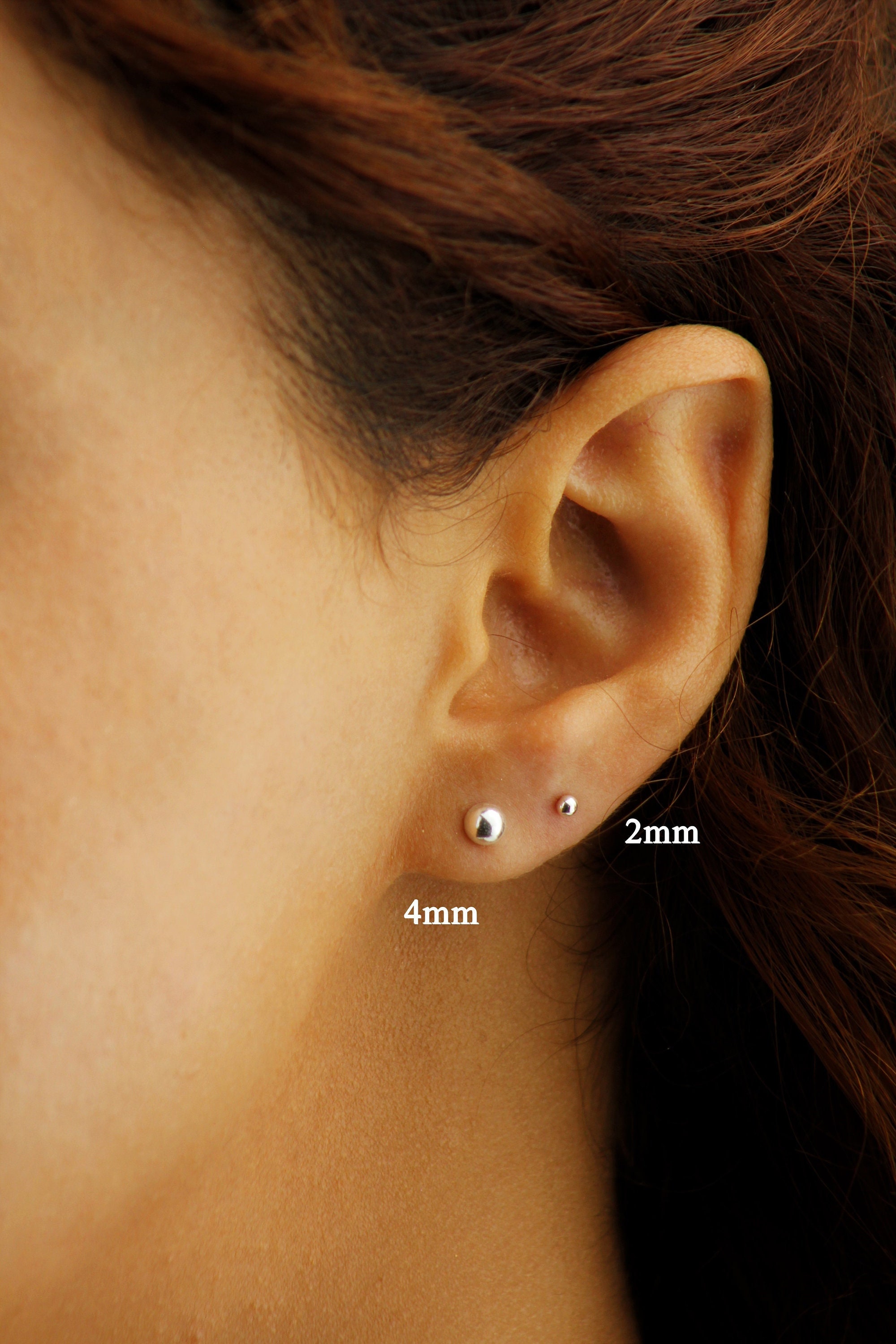 Mens ball hotsell earrings