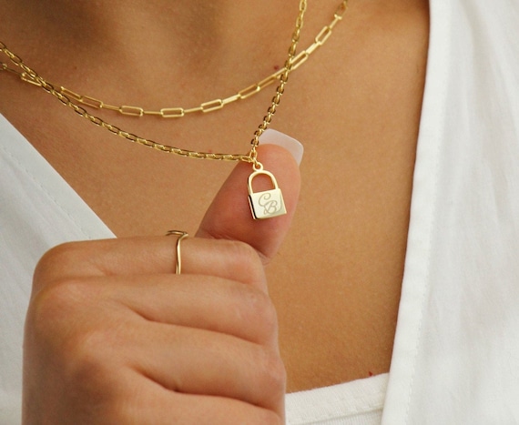 Etsy 2024 padlock necklace