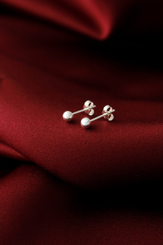 ★MIDNIGHT MOMENT.★ silver ball earring Designer fashion, Seoul-fully created | W Concept