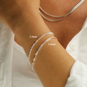 Twine Silver Chain Bracelet main image 0