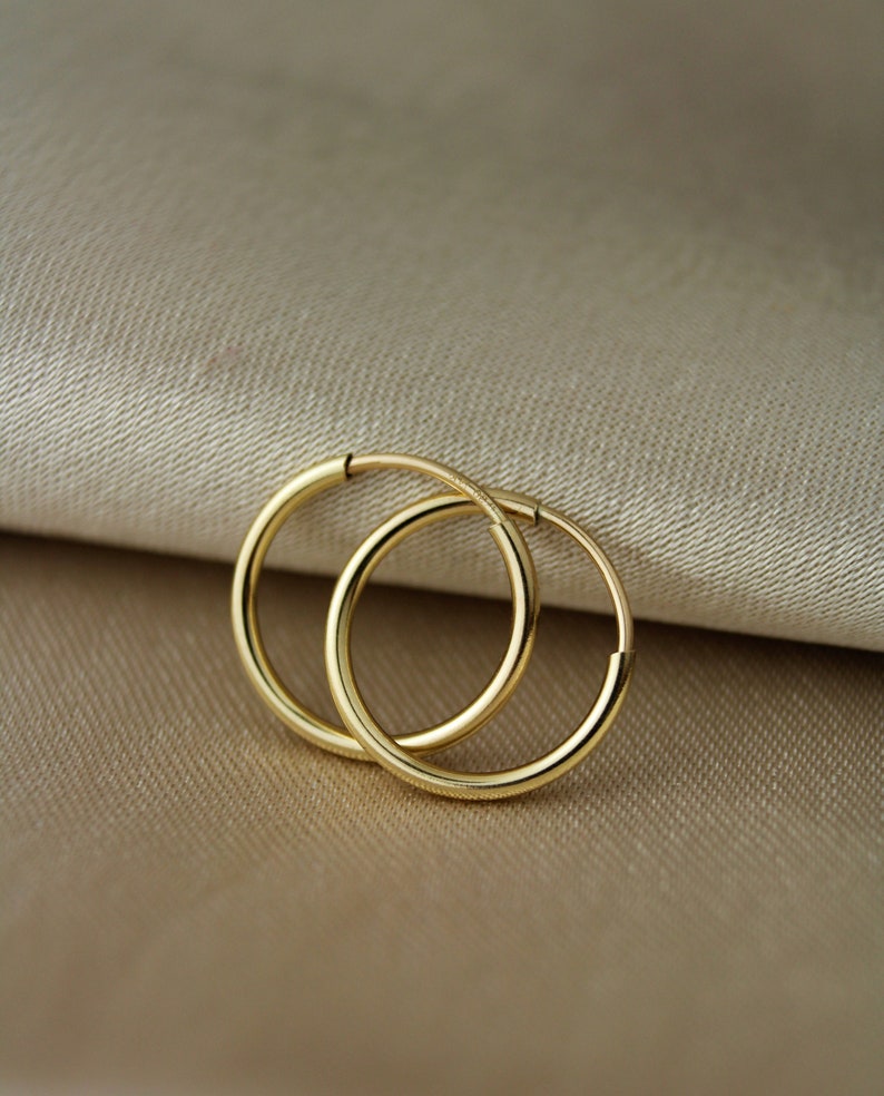 14K Gold Filled Tarnish Resistant 10mm 12mm 14mm Continuous Etsy