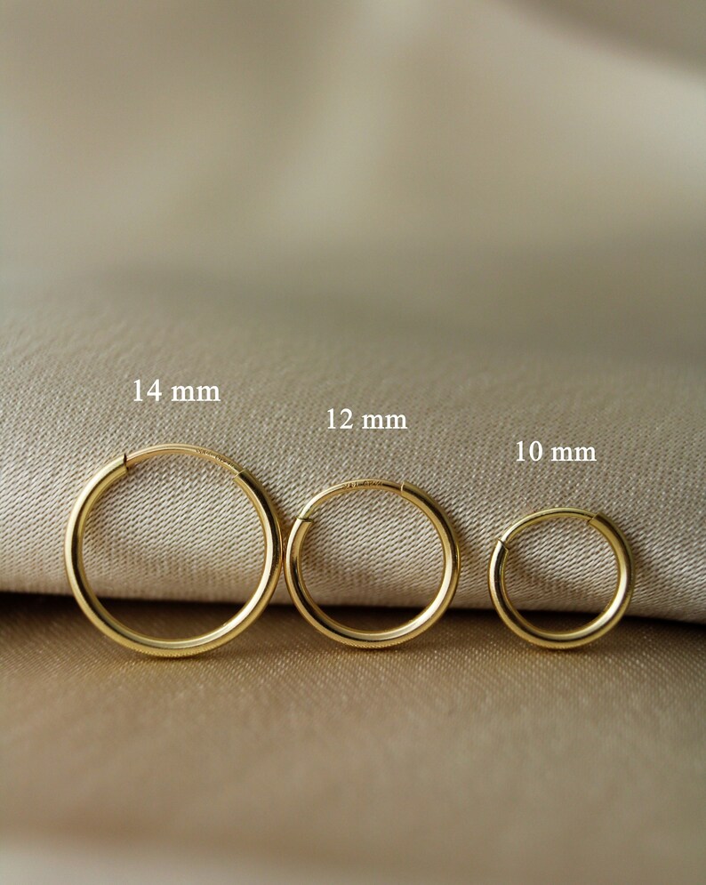 14K Gold Filled Tarnish Resistant 10mm 12mm 14mm Continuous Etsy