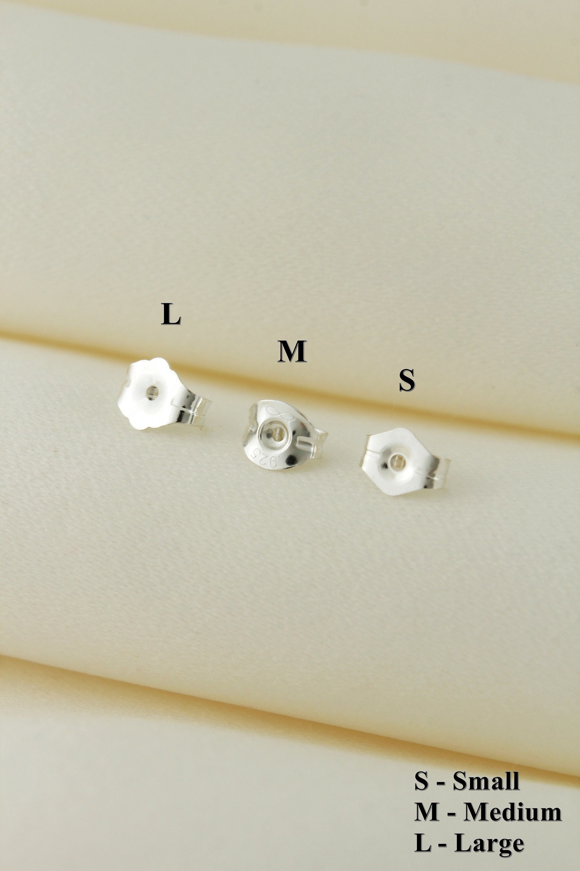 925 Sterling Silber Ohrringmuttern, Ohrmutter Stopper, Silber Ohrringmuttern
