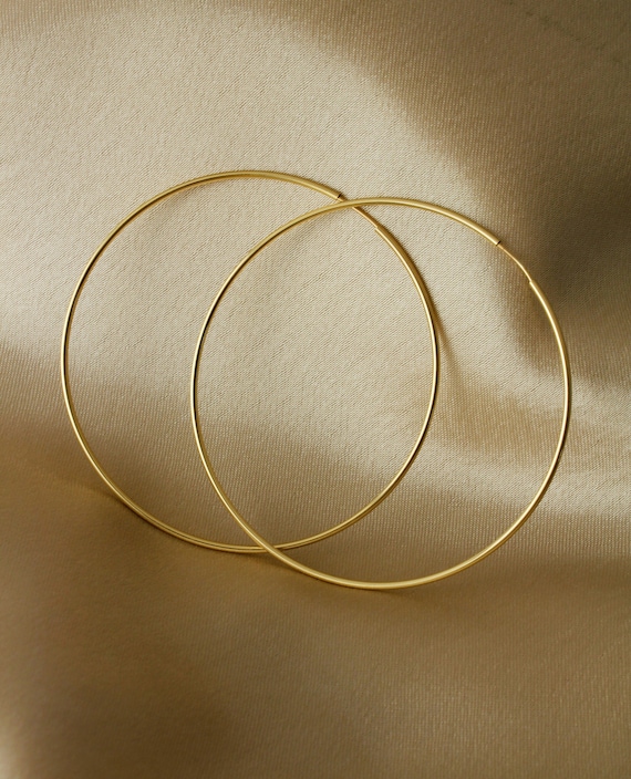 14k Gold-filled Endless Hoop Earrings 65mm 14k Gold-filled Endless Hoop Earrings 65mm