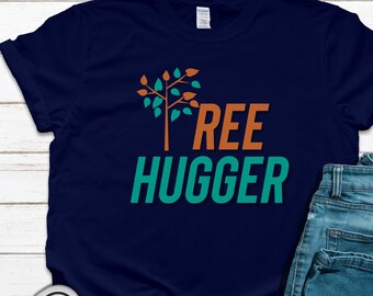 Camiseta de Tree Hugger, camisa de la naturaleza, camisa de amante de los árboles, camiseta del Día de la Tierra, camisa de amante de los árboles, camiseta de senderismo, camisa de la paz, camisa del día del árbol