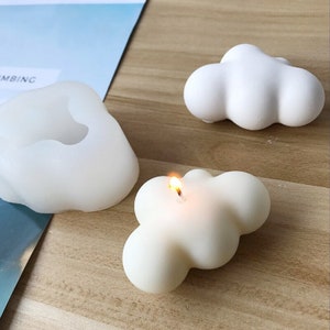 Wolke Silikonform Kerze / Kerzenform Silikon zum Gießen von Kerzen / Wolkenform 3D DIY Kerzen Silikonform für Wachs
