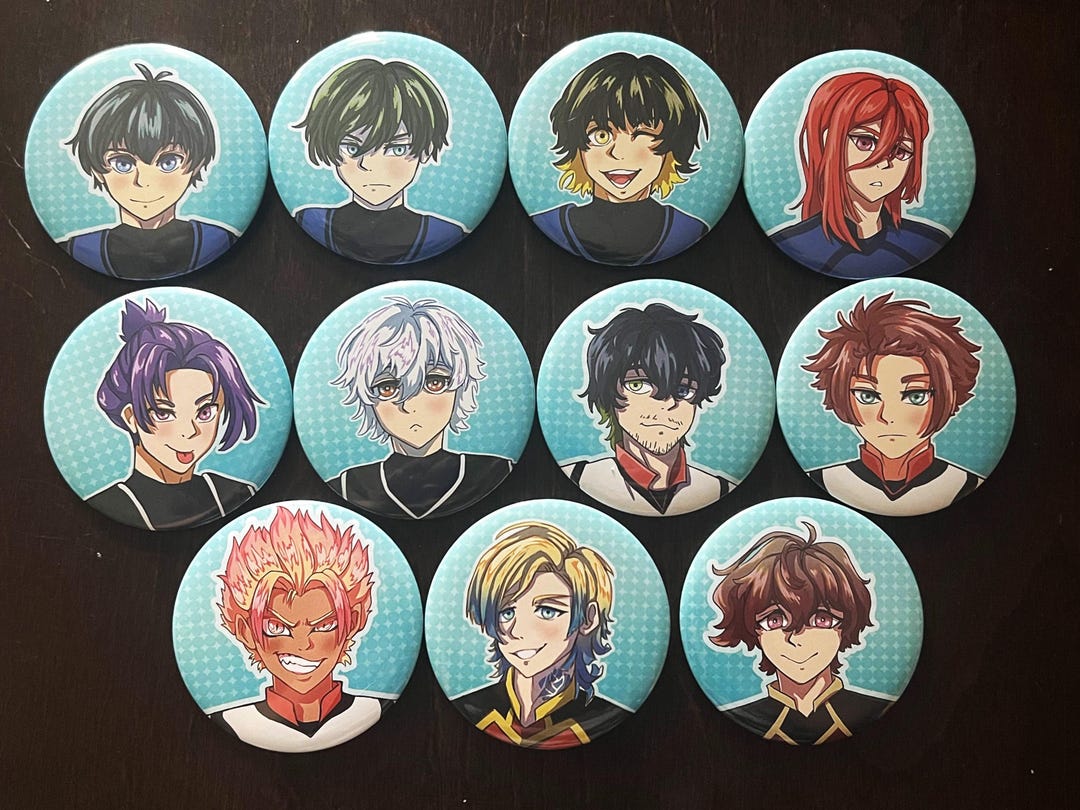 Soccer Anime Buttons - 3in - Etsy