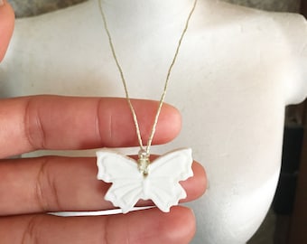 Butterfly aroma diffuser necklace