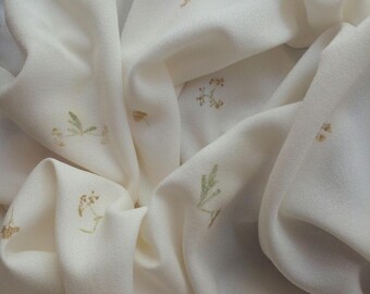Scarf with botanical print