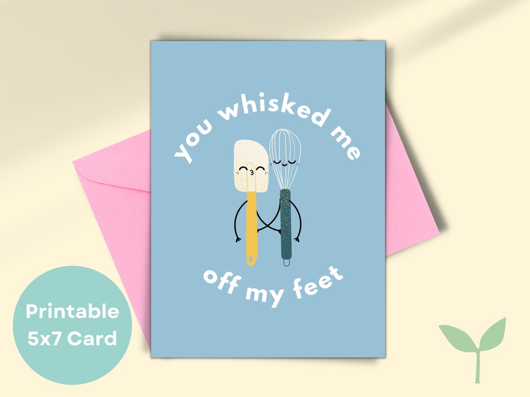 You Whisked Me off My Feet Thank You Card, Baking Thank You Card