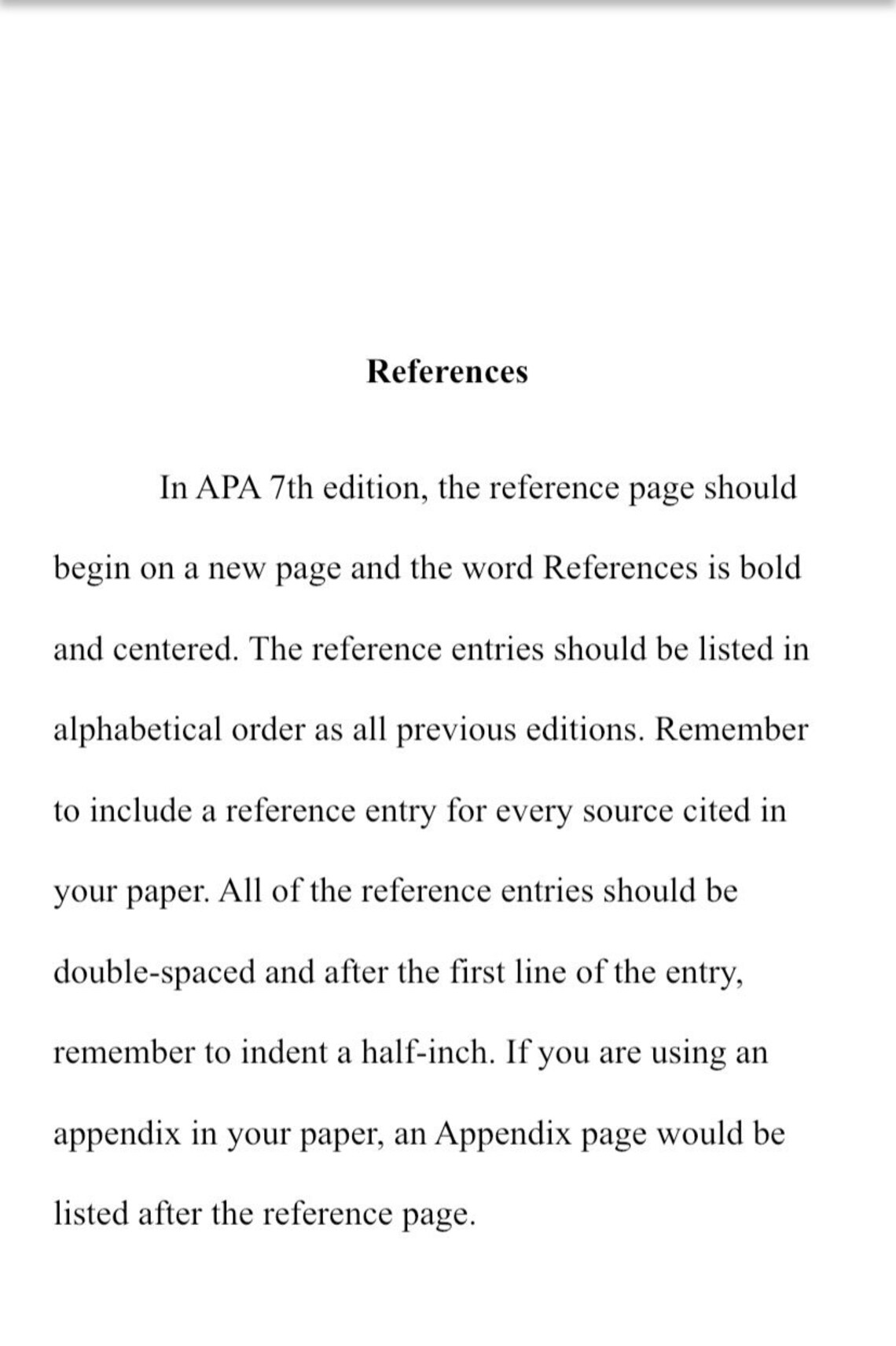 APA Format 7th Edition Guide With Instructions On How To Etsy Canada