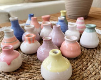 Miniaturowe wazony ceramiczne, ręcznie robiony ceramiczny wazon na wąsy kota, dekoracja ślubna
