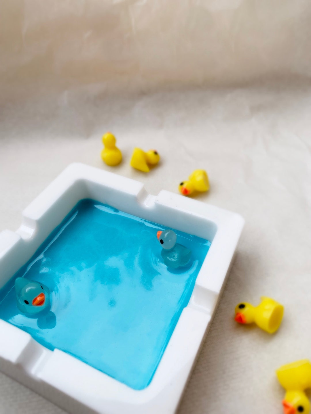 Handmade Resin Duck Ashtraybaby Duckshome Etsy