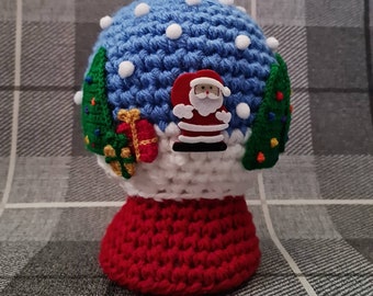 DIGITAL PATTERN ONLY - Giant snowglobe, crochet snowglobe, christmas decorations, crochet snowglobe pattern, christmas crochet