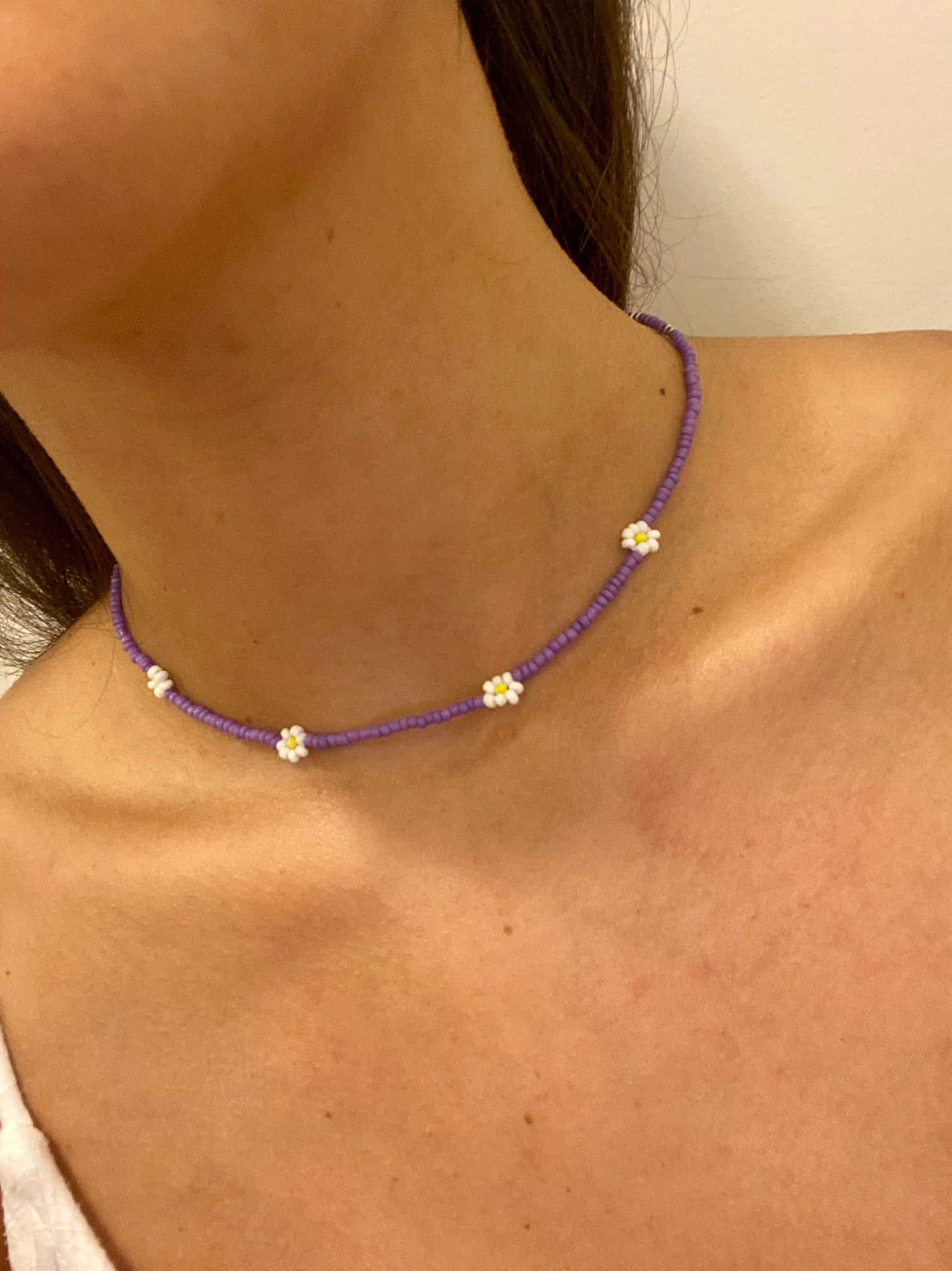 PerlenDaisy Choker Handgemachter Choker Daisy Choker Etsy