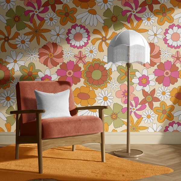 70s Wallpaper Peel And Stick
