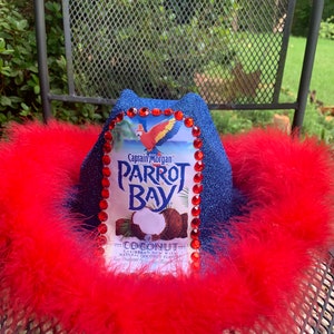 Parrot Bay coconut rum sparkly cowboy hat