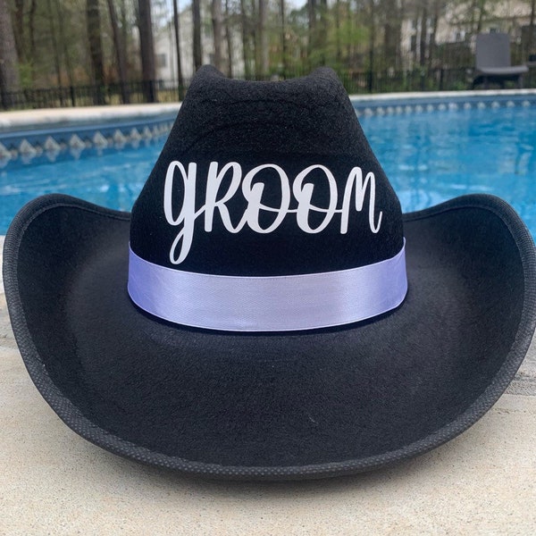 Groom cowboy hat