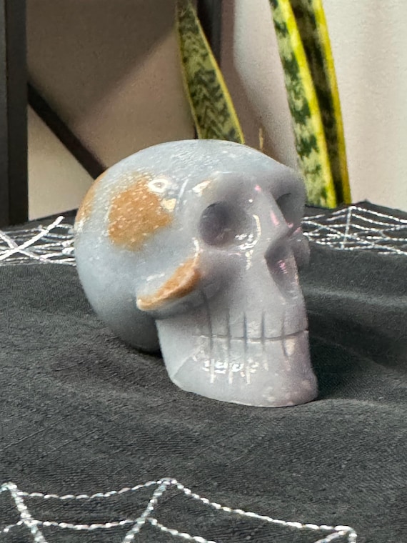 Peruvian Angelite Skull - image 1