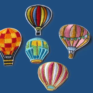 Lot de 5 pcs, 40 pcs en vrac, fer à repasser brodé pour montgolfières sur patch 4-7 cm couture bricolage