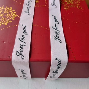 Wholesale bulk lot  10yards 50yards cotton pink Just for you Printing    ribbon,  diy  hair craft   gift wrapping  headband  2.5cm 1&quot;