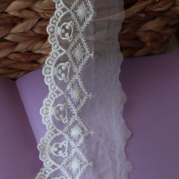 Ivory lace ribbon bulk deals