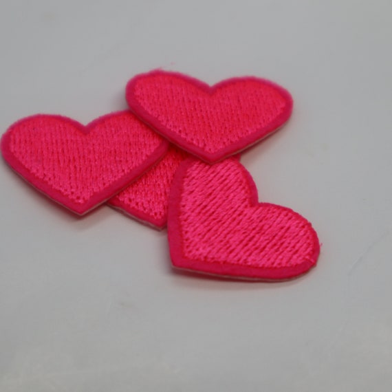 Wholesale 10Pcs Embroidered Patch Heart Iron on Patches For