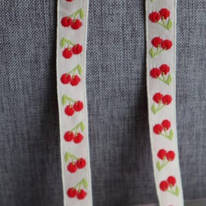 Lot de 1 mètre, 20 yads, ruban cerise rouge, scrapbooking, emballage cadeau bricolage, couvre-chef 1,2 cm