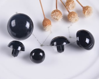 Set of  20pcs  100pcs  bulk lot  Black Shank Buttons  Animal Eyes  ,Doll Button,Blouse Shirt Button, 5MM 9mm, 11mm, 15mm, 17MMm