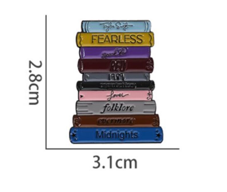 Buy One Get One Free Book Lover Collection Enemal Metal Pin Diy Craft