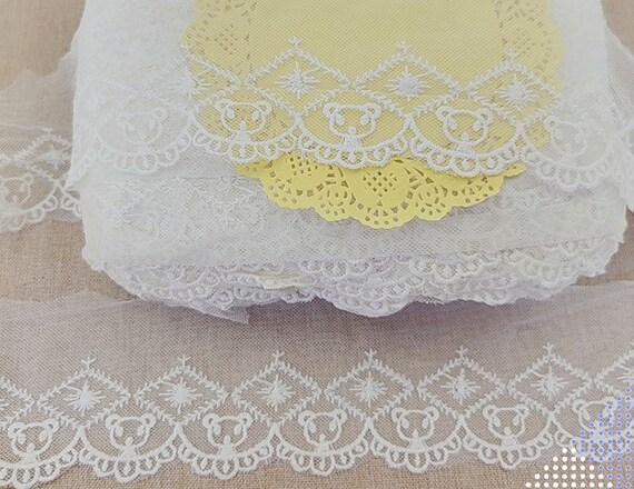 Ivory lace trim bulk deals