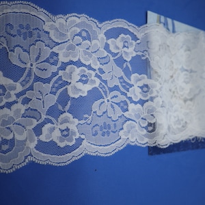 1 yard 15 yards lot blanc Rose fleur dentelle douce garniture bricolage couture mariage robe de mariée accessoire de cheveux 9 cm 11 cm 4-4,5 pouces