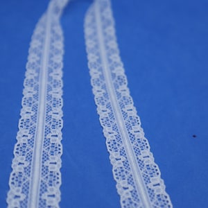2yard 20yards en vrac lot doux blanc fleur dentelle garniture bricolage couture mariage robe de mariée cheveux accessoire poupée 2.2cm 7/8 pouces