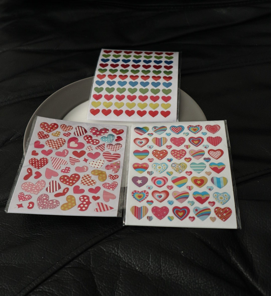 12sheets 60sheets Bulk Lot Heart Sticker Sheets Vinyl Decal