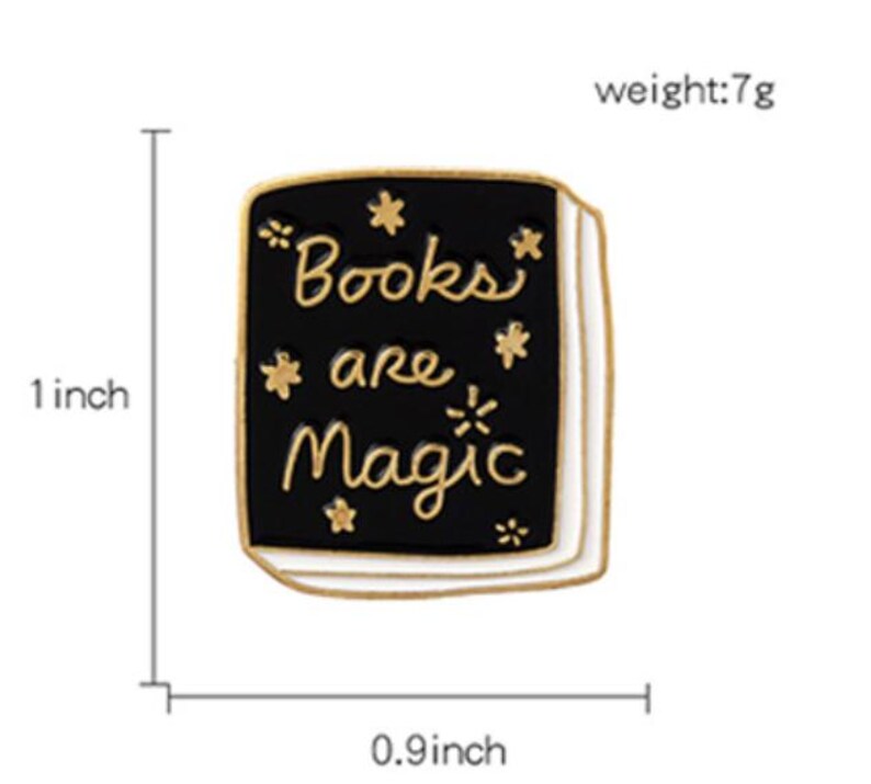 Buy One Get One Free Book Lover Collection Enemal Metal Pin Diy Craft