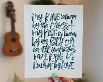 Christian Worship Lyrics Wall Art - Etsy