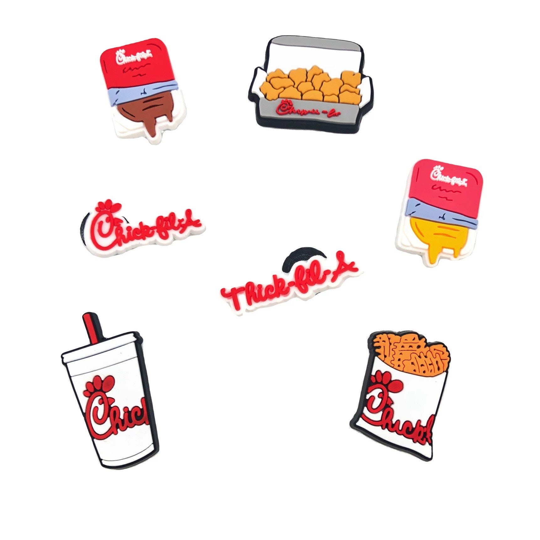 Chick Fil A Set 7 Charms Etsy