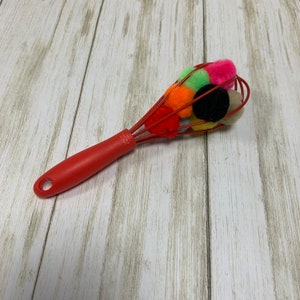 Baby Friendly Whisk Pom Pom Push Baby Busy Bag