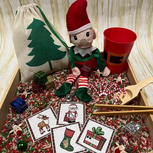 North Pole Christmas Sensory Bin