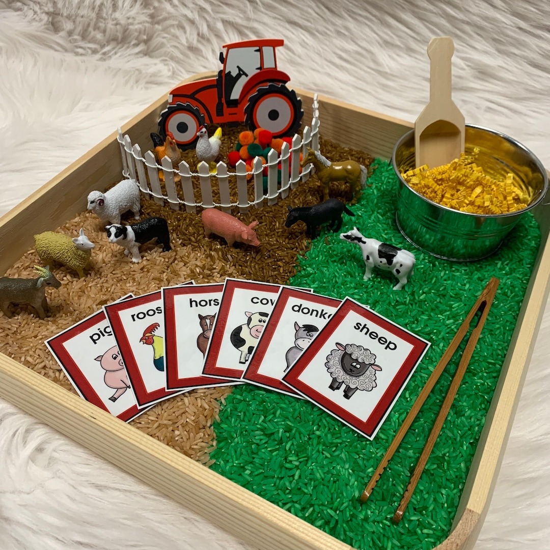 Farm Tuff Tray, Go Play Today - Activities For Toddlers! - Learn how to  make a farm play tray for…