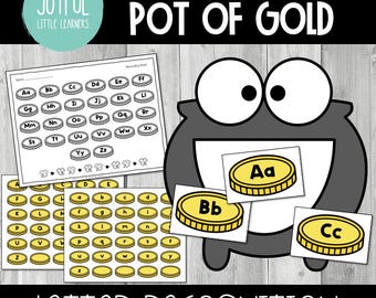 Feed the Pot of Gold Letter Recognition | Feed Me St. Patrick’s Day ...
