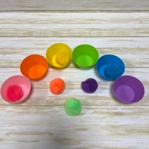 Baby-Friendly Cupcake Color Sort Busy Bag | Toddler Busy Bag
