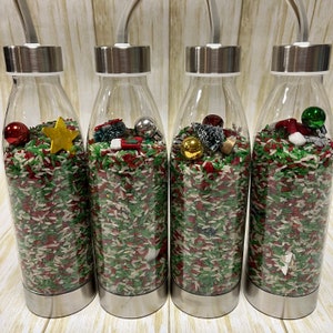 Christmas Shake-It Sensory Bottles | Christmas Find-It Game | I-Spy Christmas Sensory Bottle