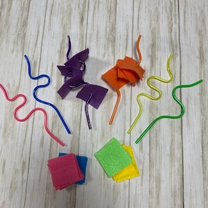 Crazy Straw Lacing Toddler Busy Bag