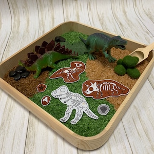 Dinosaur Fossil Dig Sensory Bin | Dino Sensory Bin